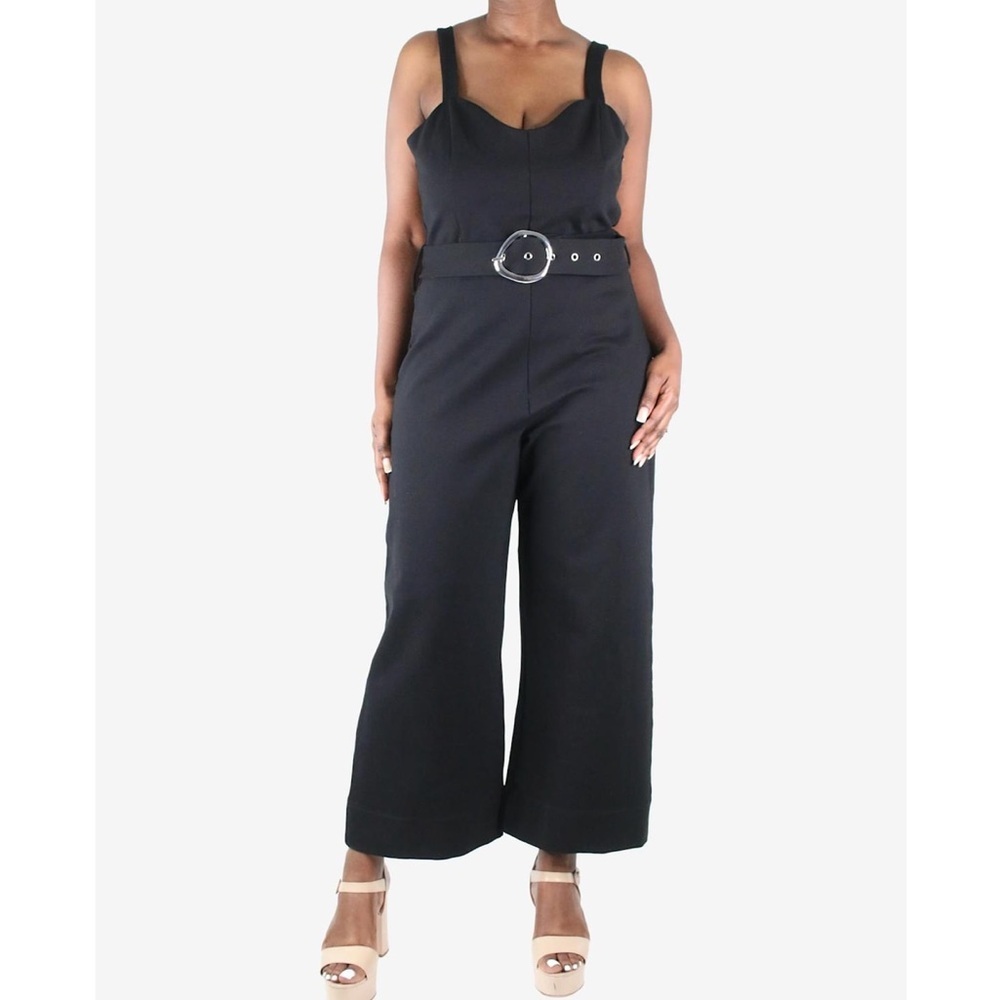 STAUD WOMENS XL Classic Black Jumpsuit